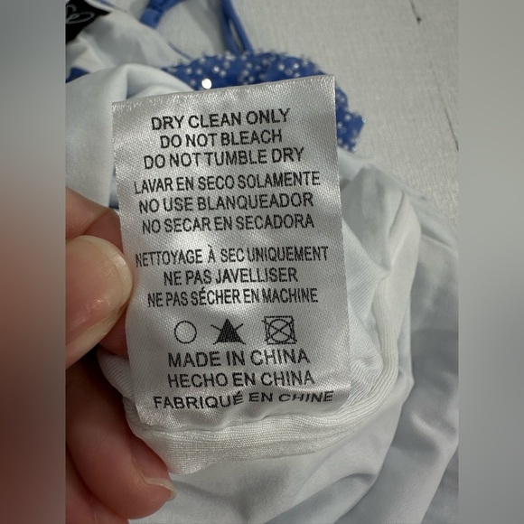 NWT Windsor Nia Beaded Ombre Mesh High Slit Formal Dress size XS - Picture 14 of 15